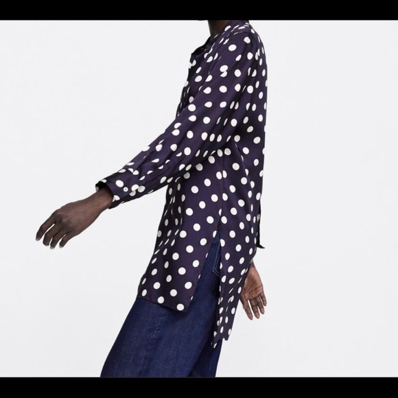 ZARA polka dots shirt - Picture 3 of 4